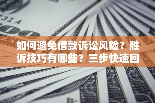 武汉如何避免借款诉讼风险？胜诉技巧有哪些？三步快速回款！