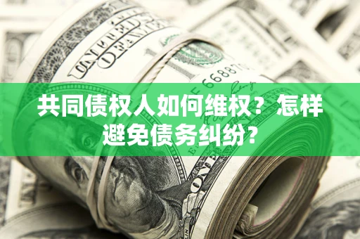 武汉共同债权人如何维权？怎样避免债务纠纷？